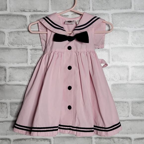 Vintage Other - Vintage Pink Sailor Dress by Goodlad of Philadelphia, sz 12 month
